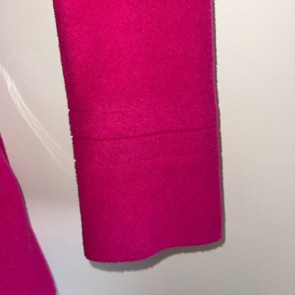 CALVIN KLEIN fuchsia lined belted coat/exc condition/60% wool/lined/6 - Picture 3 of 10